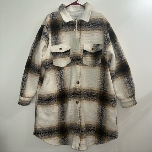 JOIE Plaid Shacket - Picture 3 of 5